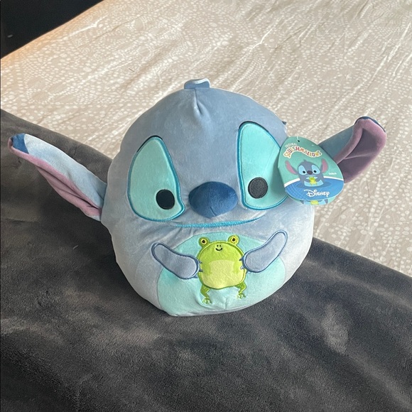 Squishmallows Disney Stitch Plush with green frog - Light Blue and Green NWT. - Picture 1 of 16